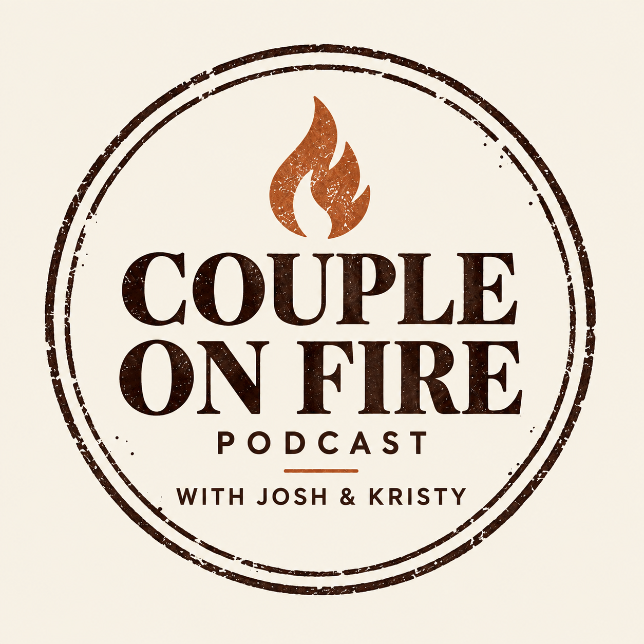 Couple on Fire Podcast with Josh & Kristy — roasted ink stamp